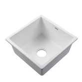Cefito Stone Kitchen Sink 450X450MM Granite Under/Topmount Basin Bowl Laundry White